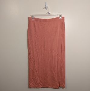 Best American Cotton Blend Ribbed Boho Beachy  Wrap Maxi Skirt